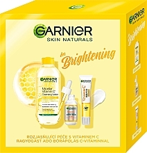 Kup Zestaw - Garnier Skin Naturals For Brightening (micellar/water/400ml + ser/30ml + f/fluid/40ml)