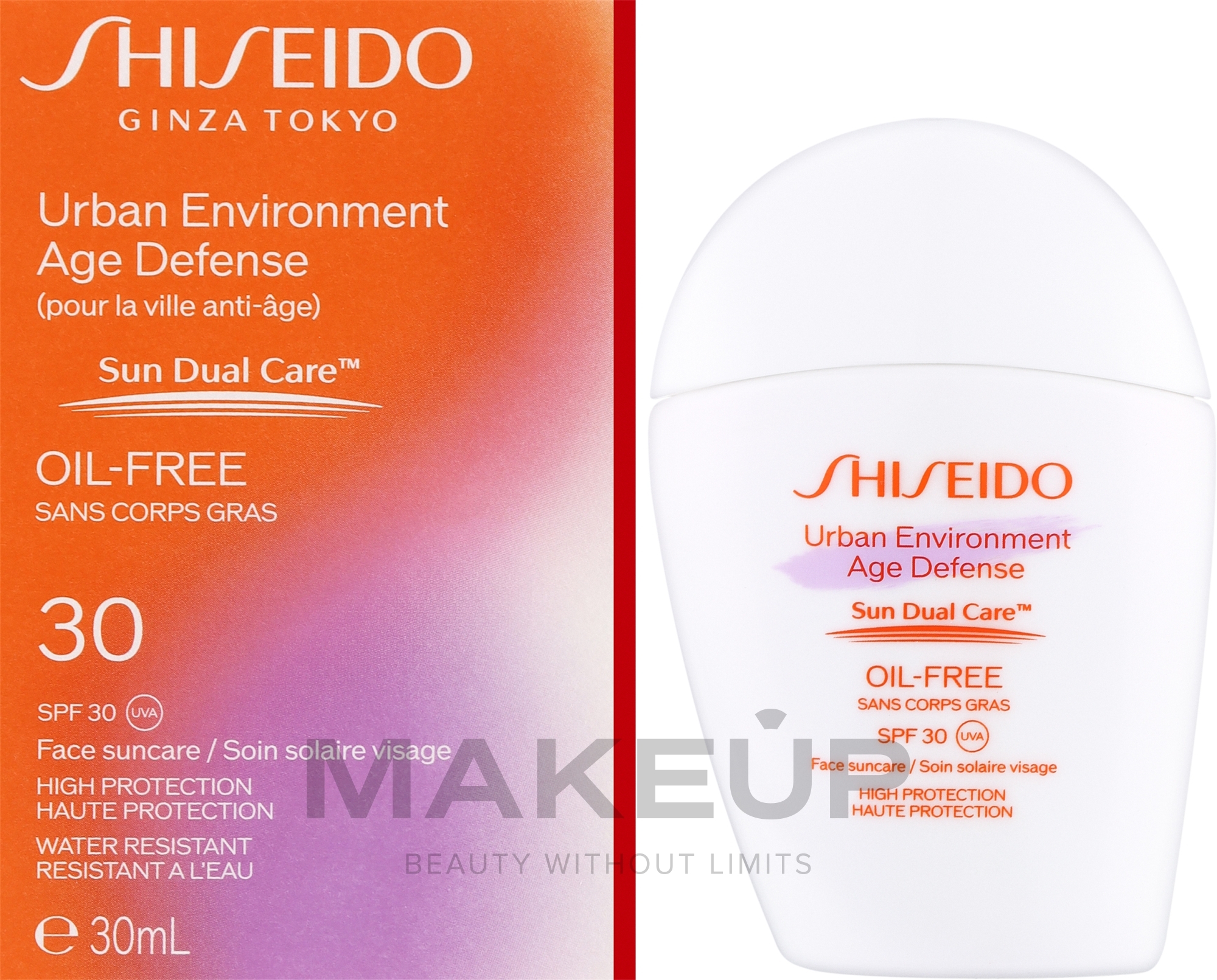 Ochronny krem do twarzy - Shiseido Urban Environment Age Defense Sun Dual Care SPF 30 UVA — Zdjęcie 30 ml