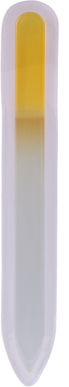 Szklany pilnik do paznokci, 14 cm, 74400, żółty - Top Choice — Zdjęcie N1