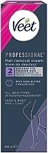 Krem do depilacji dla wszystkich rodzajów skóry, z masłem shea - Veet Professional Hair Removal Cream — Zdjęcie N1