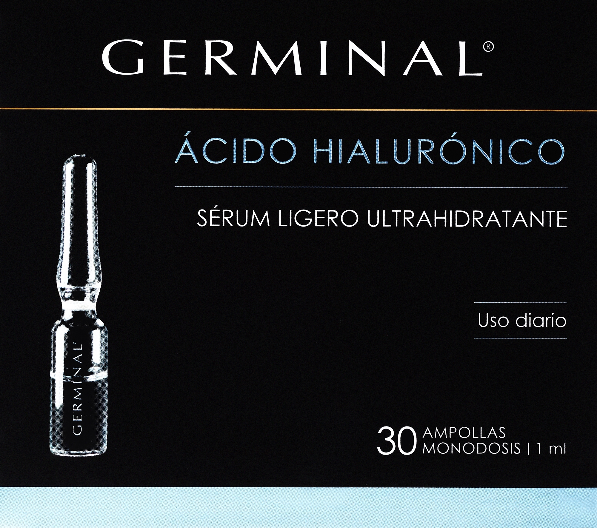 Głęboko działające ampułki do twarzy z kwasem hialuronowym - Germinal Deep Action Hyaluronic Acid Ampoules — Zdjęcie 30 x 1 ml