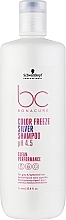 Szampon do włosów siwych i rozjaśnionych - Schwarzkopf Professional Bonacure Color Freeze Silver Shampoo pH 4.5 — Zdjęcie N1