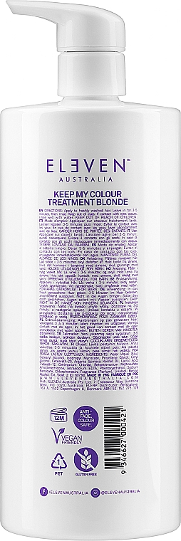 Maska do włosów farbowanych - Eleven Australia Keep My Color Treatment Blonde — Zdjęcie N4