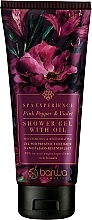 Nawilżająco-regenerujący żel pod prysznic z olejkiem Różowy pieprz i fiołek - Barwa Spa Experience Shower Gel With Oil — Zdjęcie N1
