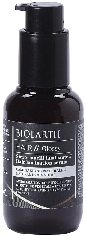 Serum laminujące nadające włosom połysk - Bioearth Glossy Hair Lamination Serum (próbka) — Zdjęcie N1