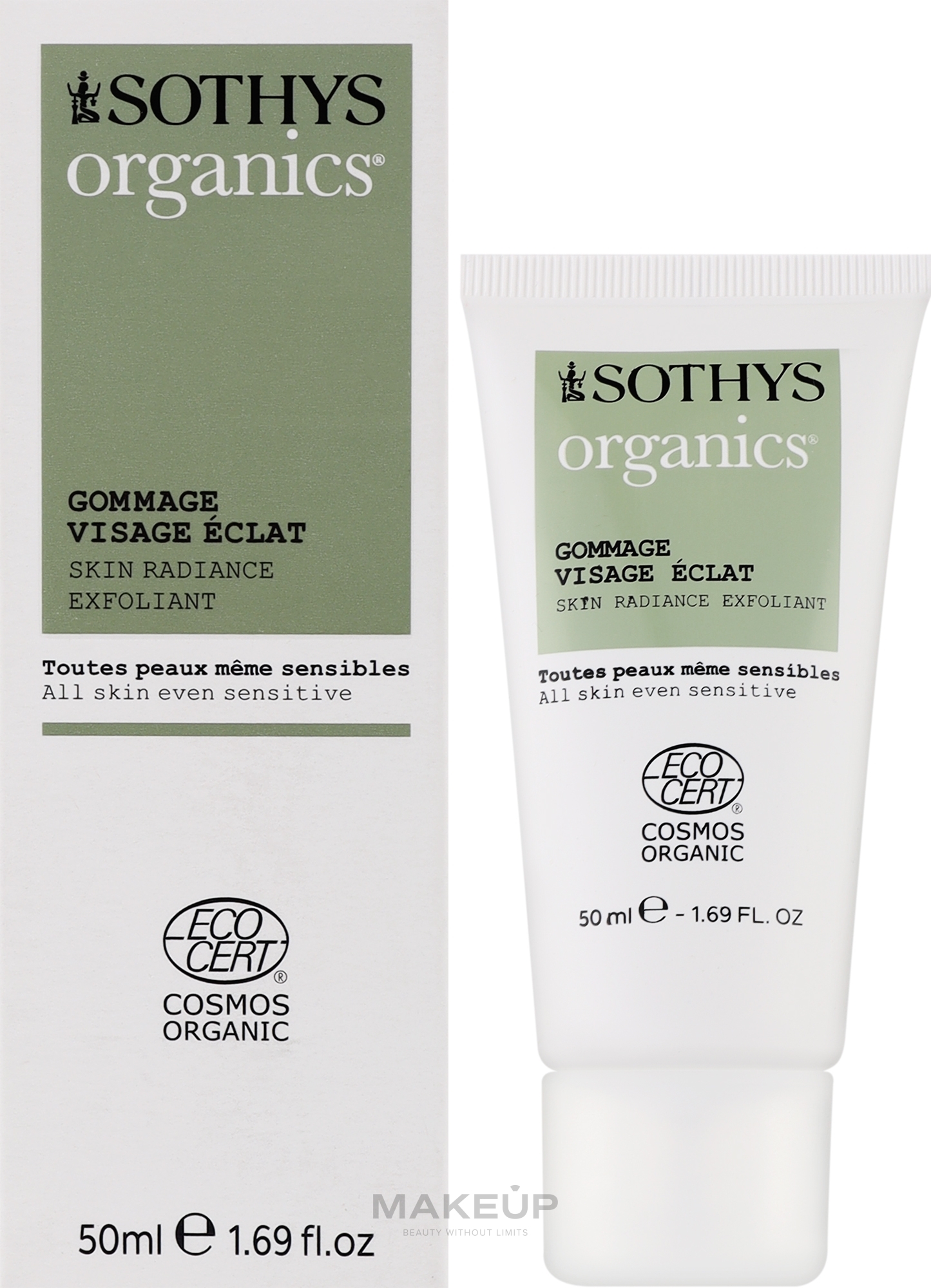 Peeling do twarzy - Sothys Organics Gommage Visage Eclat — Zdjęcie 50 ml