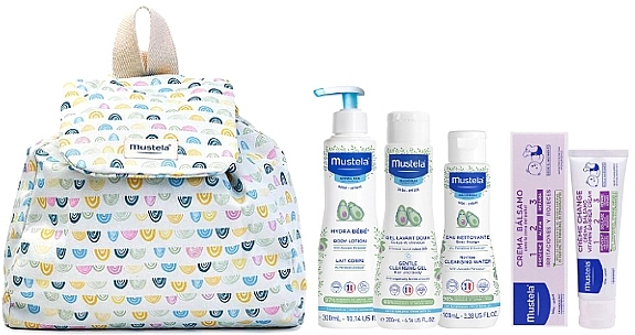 Zestaw w plecaku, 5 produktów - Mustela Bebe Little Moments Mochila Arcoiris Set — Zdjęcie N2
