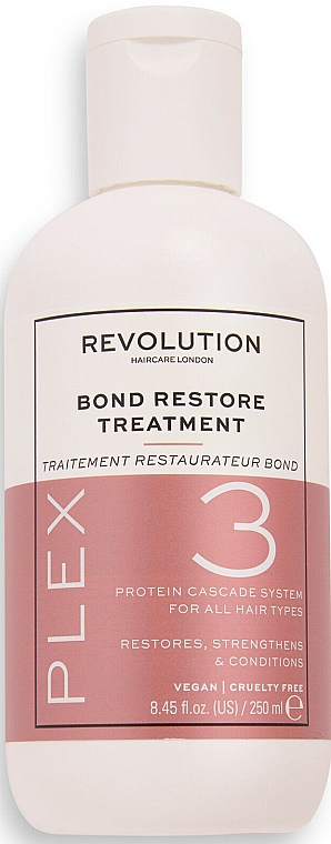 Maska do włosów suchych i zniszczonych - Makeup Revolution Plex 3 Bond Restore Treatment — Zdjęcie N2