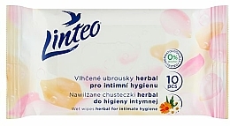 Kup Nawilżane chusteczki do higieny intymnej, 10 szt. - Linteo Wet Wipes Herbal for Intimate Hygiene