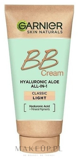 Krem BB do każdego rodzaju skóry - Garnier Hyaluronic Aloe BB All-In-1 Cream — Zdjęcie Light