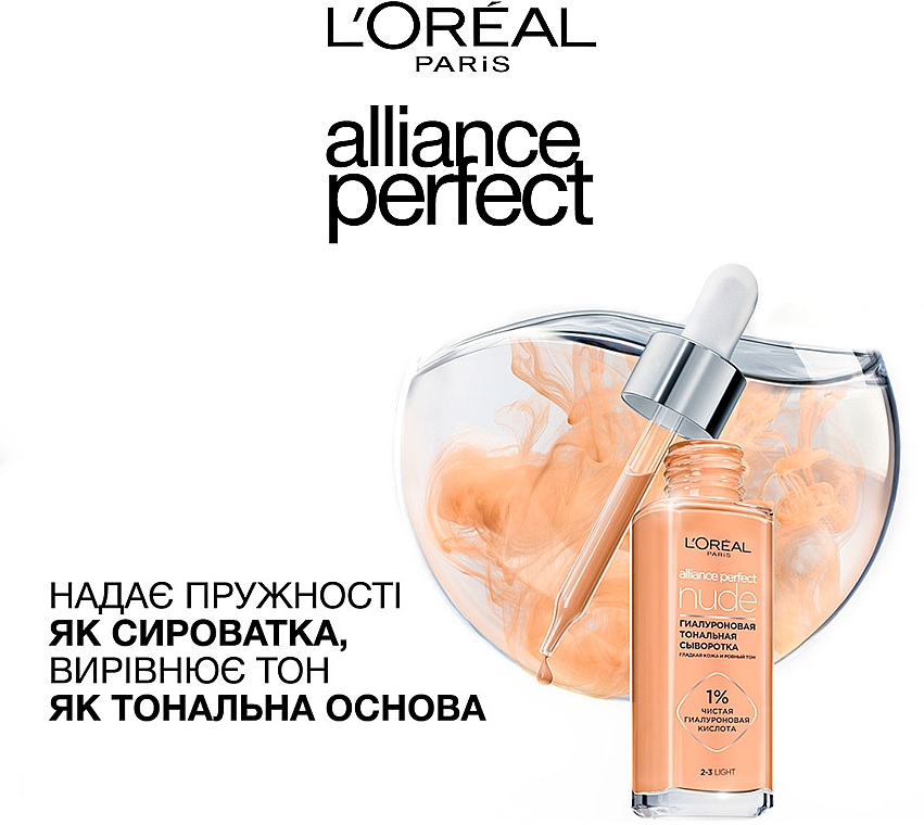 Hialuronowe serum koloryzujące do twarzy - L'Oreal Paris Alliance Perfect Nude — Zdjęcie N6