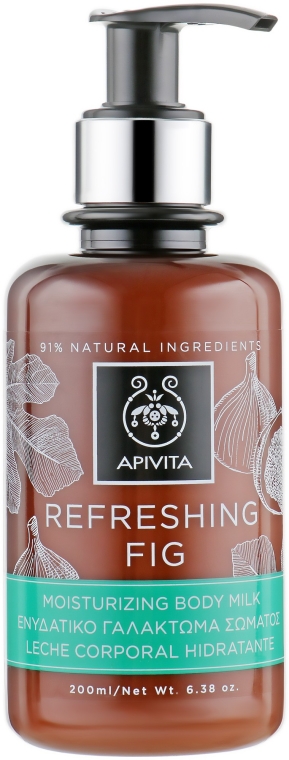 Nawilżające mleczko do ciała Orzeźwiająca figa - Apivita Refreshing Fig Body Milk