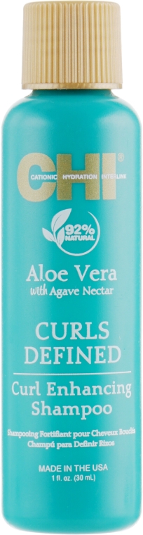 Szampon definiujący skręt loków Aloes - CHI Aloe Vera Curl Enhancing Shampoo	