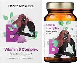 Suplement diety Kompleks witamin z grupy B - Health Labs Care Vitamin B Complex  — Zdjęcie N2