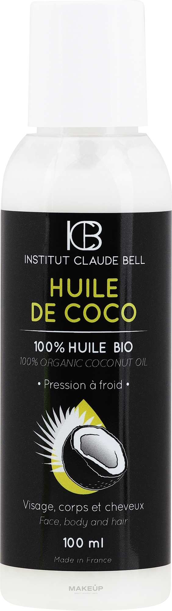 Olej kokosowy - Institut Claude Bell Organic Coconut Oil — Zdjęcie 100 ml