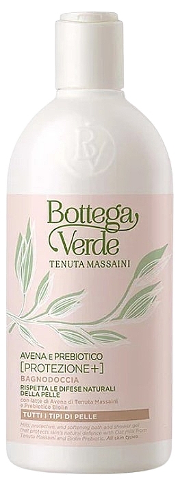 Żel do kąpieli i pod prysznic z probiotycznym mlekiem owsianym - Bottega Verde Avena & Prebiotic Bath and Shower Gel — Zdjęcie N1