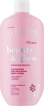 Rozświetlający balsam wygładzający do ciała - Eveline Cosmetics Beauty & Glow Sunshine Ready! — Zdjęcie N1