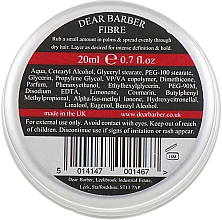 Zestaw do układania włosów i brody - Dear Barber Mini Styling Collection (fibre/20ml + h/paste/20ml + pomade/20ml + h/cr/20ml) — Zdjęcie N6