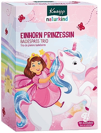 Zestaw - Kneipp Nature Kids Unicorn Princess Set (b/foam/40 ml + b/salt/60 g + b/fizzy/85 g) — Zdjęcie N2