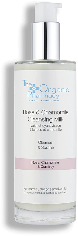 Mleczko oczyszczające do skóry wrażliwej Róża i rumianek - The Organic Pharmacy Rose & Chamomile Cleansing Milk — Zdjęcie N2