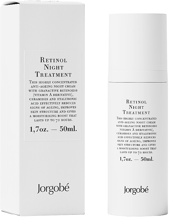 Przeciwstarzeniowy krem do twarzy na noc - Jorgobe Retinol Night Treatment — Zdjęcie N2