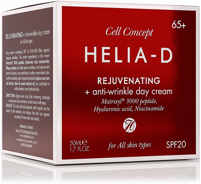 Przeciwzmarszczkowy krem do twarzy na dzień, 65+ - Helia-D Cell Concept Cream — Zdjęcie N4