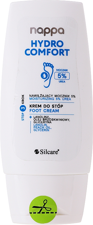 Krem do stóp z mocznikiem - Silcare Nappa Urea 5% Foot Cream — Zdjęcie N1