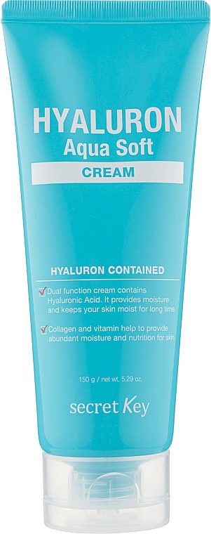 Nawilżający krem hialuronowy do twarzy - Secret Key Hyaluron Aqua Soft Cream