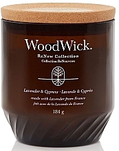 Kup PRZECENA! Świeca zapachowa w szkle - Woodwick ReNew Collection Lavender & Cypress Jar Candle *