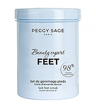 Solny peeling do stóp z olejkiem ze słodkich migdałów - Peggy Sage Beauty Expert Salt Feet Scrub  — Zdjęcie N2