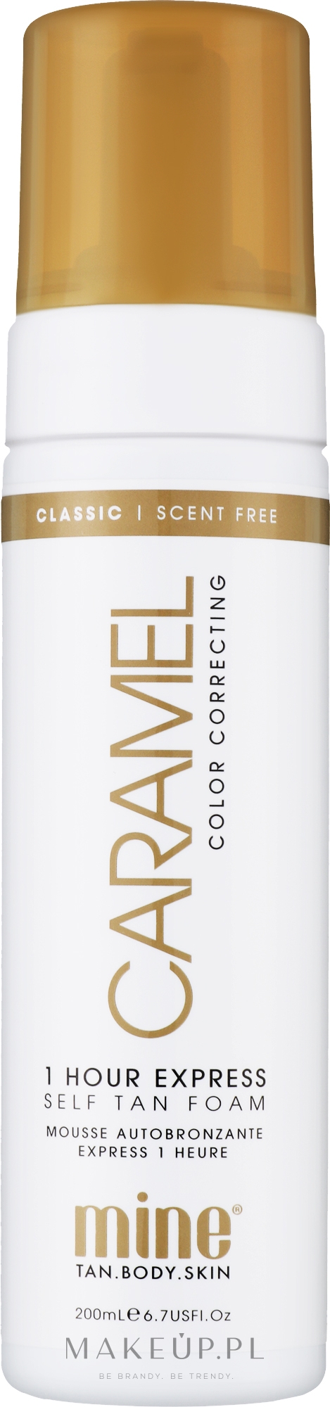 Pianka samoopalająca na bazie karmelu Efekt złotej skóry - MineTan Caramel Self Tan Foam — Zdjęcie 200 ml