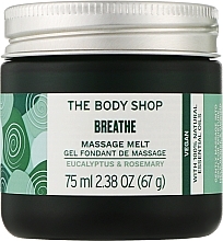 Żel do masażu z eukaliptusem i rozmarynem - The Body Shop Breathe Massage Melt — Zdjęcie N1
