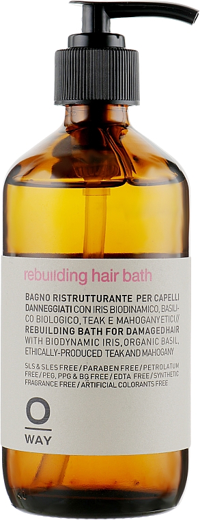 Szampon regenerujący włosy - Oway Rebuilding Hair Bath — Zdjęcie N1