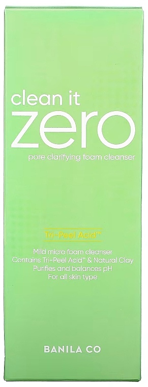 Oczyszczająca pianka do mycia twarzy - Banila Co Clean It Zero Pore Clarifying Foam Cleanser — Zdjęcie N2