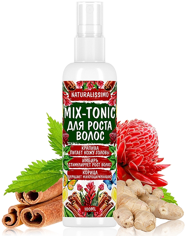 Mix-tonik na porost włosów - Naturalissimo Mix-Tonic — Zdjęcie N2