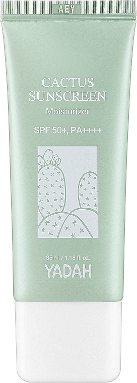 Krem nawilżający z filtrem przeciwsłonecznym - Yadah Cactus Sunscreen Moisturizer SPF50+ PA++++