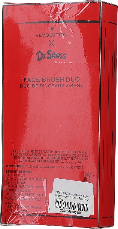 PRZECENA! Zestaw pędzli do makijażu - I Heart Revolution Dr. Deuss Face Brush Duo * — Zdjęcie N3