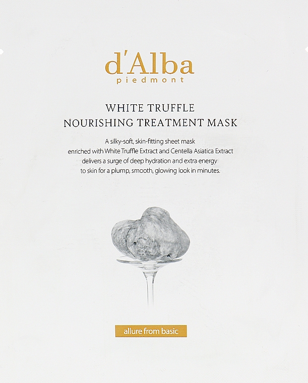 Odżywcza maska z ekstraktem z białej trufli - D'alba White Truffle Nourishing Treatment Mask — Zdjęcie N1