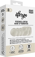 Bawełniane płatki do demakijażu wielokrotnego użytku - AfterSpa Reusable Cotton Make up Removers — Zdjęcie N2