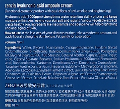 Funkcyjny krem ampułkowy z kwasem hialuronowym - Zenzia Hyaluronic Acid Ampoule Cream — Zdjęcie N3