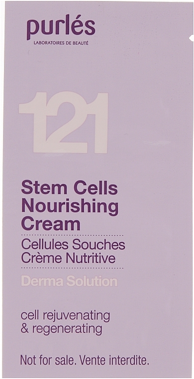 Krem z roślinnymi komórkami macierzystymi - Purles 121 Stem Cells Nourishing Cream (próbka) — Zdjęcie N1