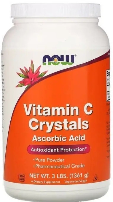 WItamina C w kryształkach - Now Foods Vitamin C Crystals — Zdjęcie 1360 g