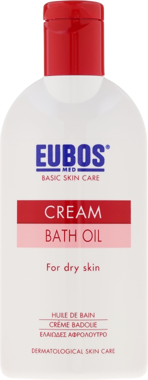 Kremowy olejek do kąpieli do skóry suchej - Eubos Med Basic Skin Care Cream Bath Oil For Dry Skin — Zdjęcie N2