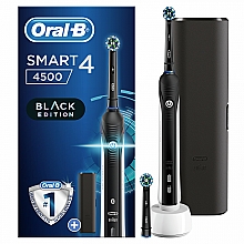 Kup Elektryczna szczoteczka do zębów z etui, czarna - Oral-B Braun Smart 4500 Black