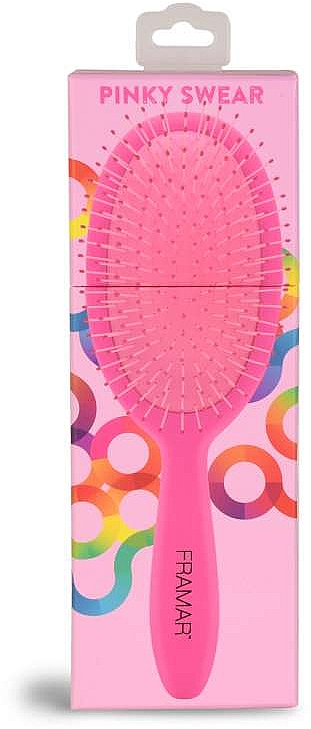 	Szczotka do rozczesywania włosów, różowa - Framar Detangle Brush Pinky Swear — Zdjęcie N1