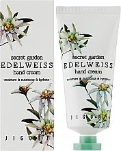 Krem do rąk z ekstraktem z szarotki - Jigott Secret Garden Edelweiss Hand Cream — Zdjęcie N2
