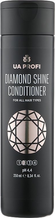 Odżywka nadająca połysk do wszystkich rodzajów włosów - UA Profi Diamond Shine For All Hair Types Conditioner pH 4.4