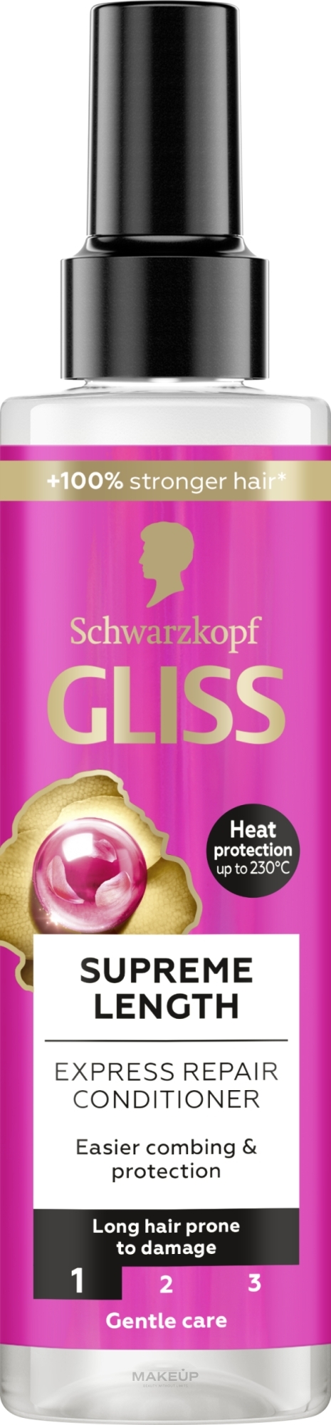 Ekspresowa odżywka regeneracyjna do włosów - Gliss Kur Supreme Length Conditioner — Zdjęcie 200 ml
