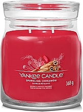 Świeca zapachowa - Yankee Candle Sparkling Cinnamon Scented Candle  — Zdjęcie N1
