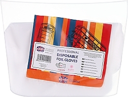 Kup Rękawiczki jednorazowe przezroczyste, rozmiar S/M, 100 szt. - Ronney Professional Disposable Foil Gloves